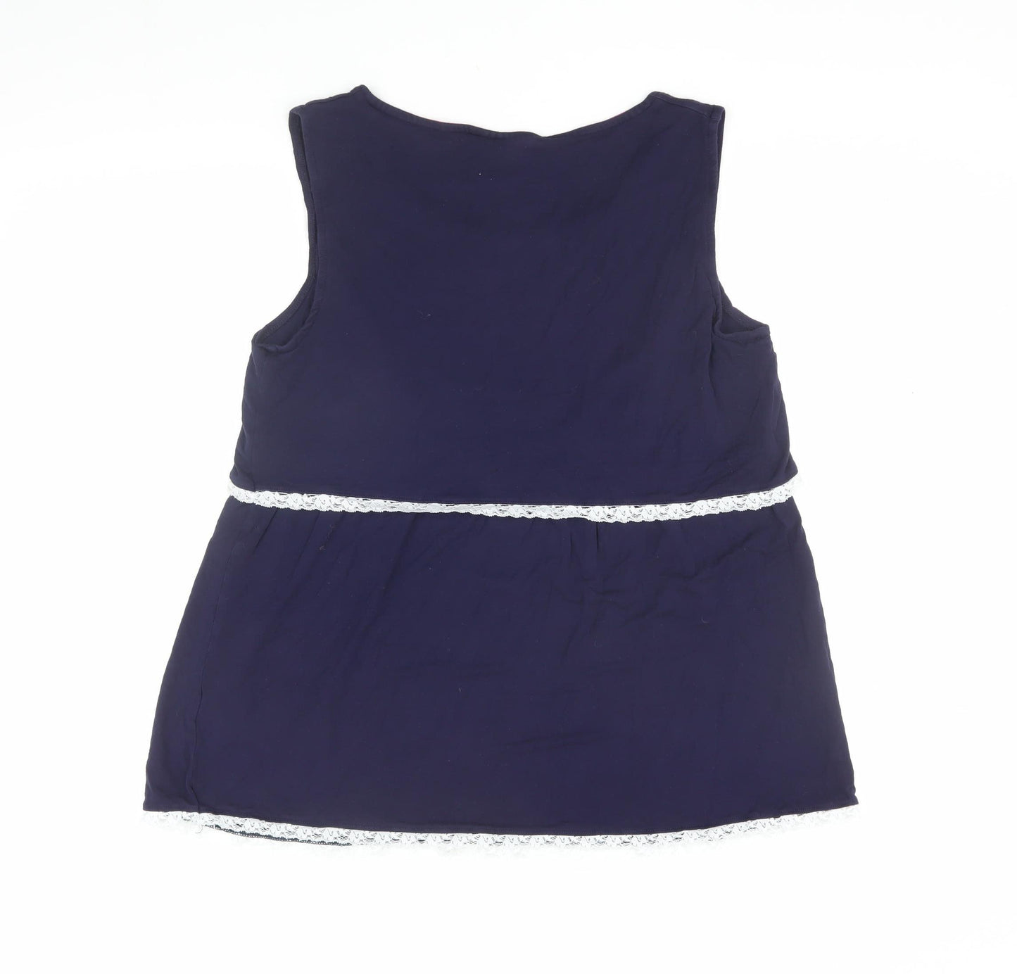 JoJo Maman Bébé Women's Blue Sleeveless Tank