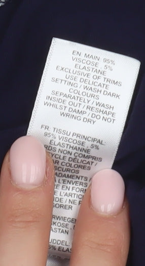 JoJo Maman Bébé Women's Blue Sleeveless Tank