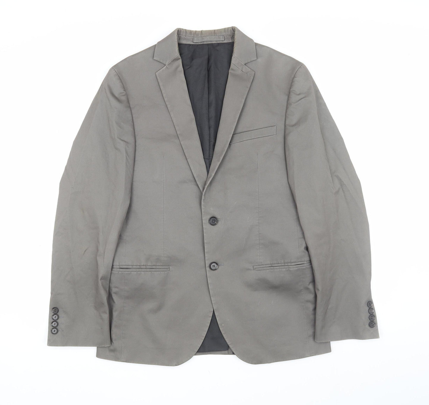 Marks and Spencer Men's Grey Blazer 38R Cotton