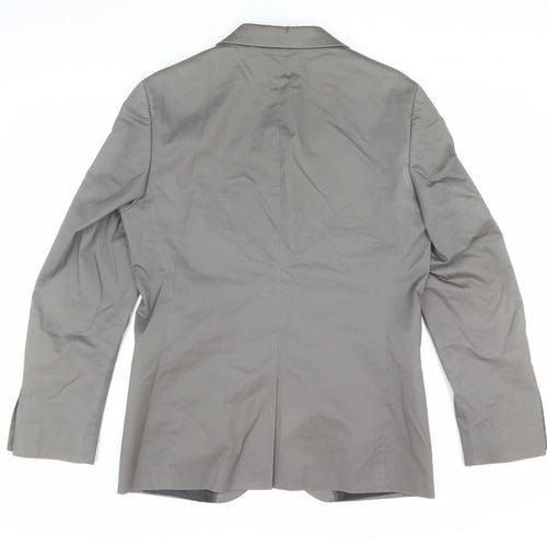 Marks and Spencer Men's Grey Blazer 38R Cotton