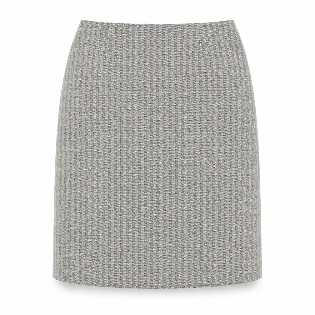 Front view of St Michael Women’s Herringbone Pencil Skirt, size UK 20