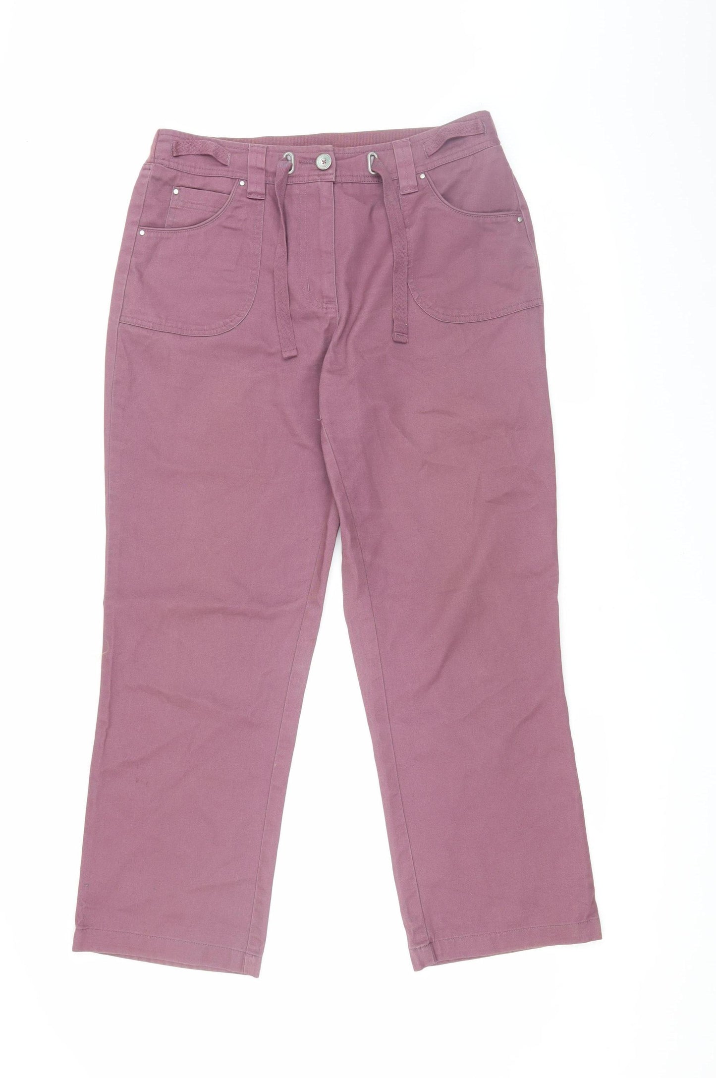 Cotton Traders Women's Purple Chino Trousers Size 12