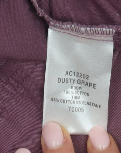 Cotton Traders Women's Purple Chino Trousers Size 12