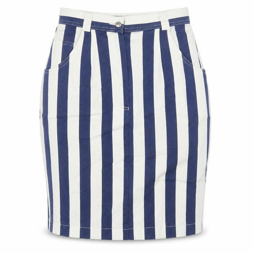 Marks and Spencer Women's Blue Striped Pencil Skirt Size 10