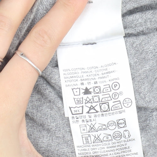 Levi's Men's Grey XL Crew Neck T-Shirt with Logo