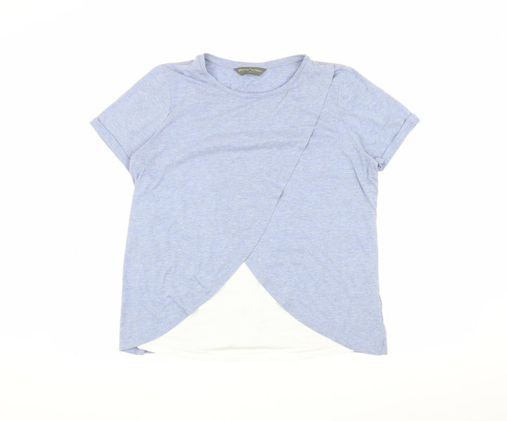 Blooming Marvellous Women's Blue Wrap T-Shirt M
