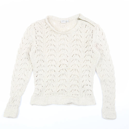 Esprit Women's Ivory Knit Pullover Jumper Size M