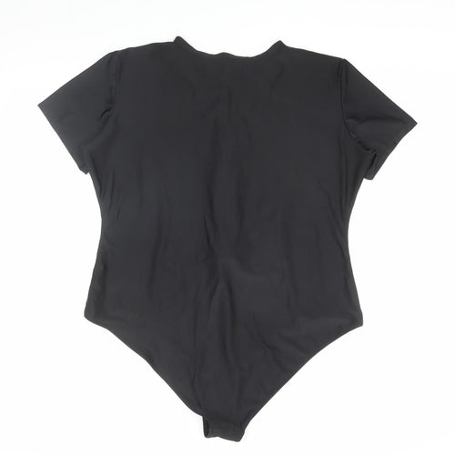 Boohoo Women's Black Rash Guard, Size 24, Plus, Sports