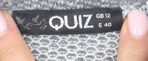 Quiz Women's Grey Shift Dress Size 12