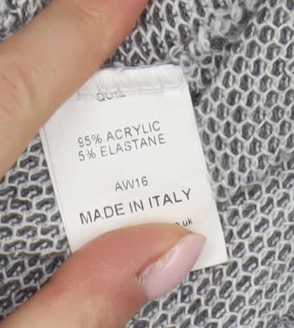 Quiz Women's Grey Shift Dress Size 12