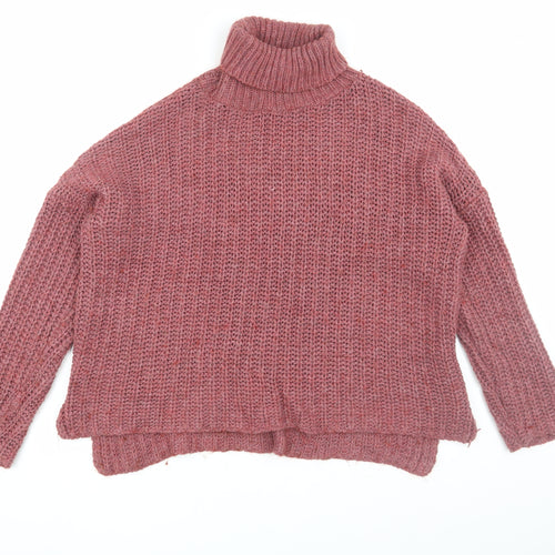 Nada Del Riccio Pink Roll Neck Women's Jumper - L