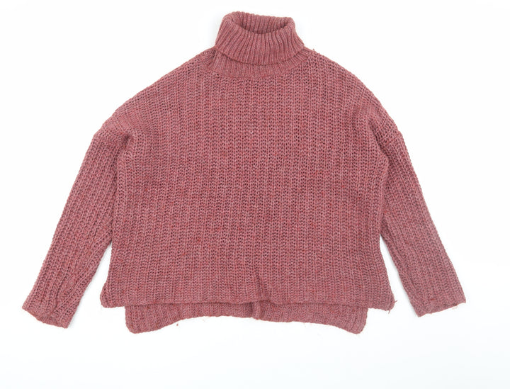 Nada Del Riccio Pink Roll Neck Women's Jumper - L