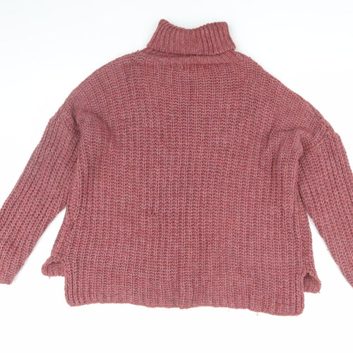 Nada Del Riccio Pink Roll Neck Women's Jumper - L