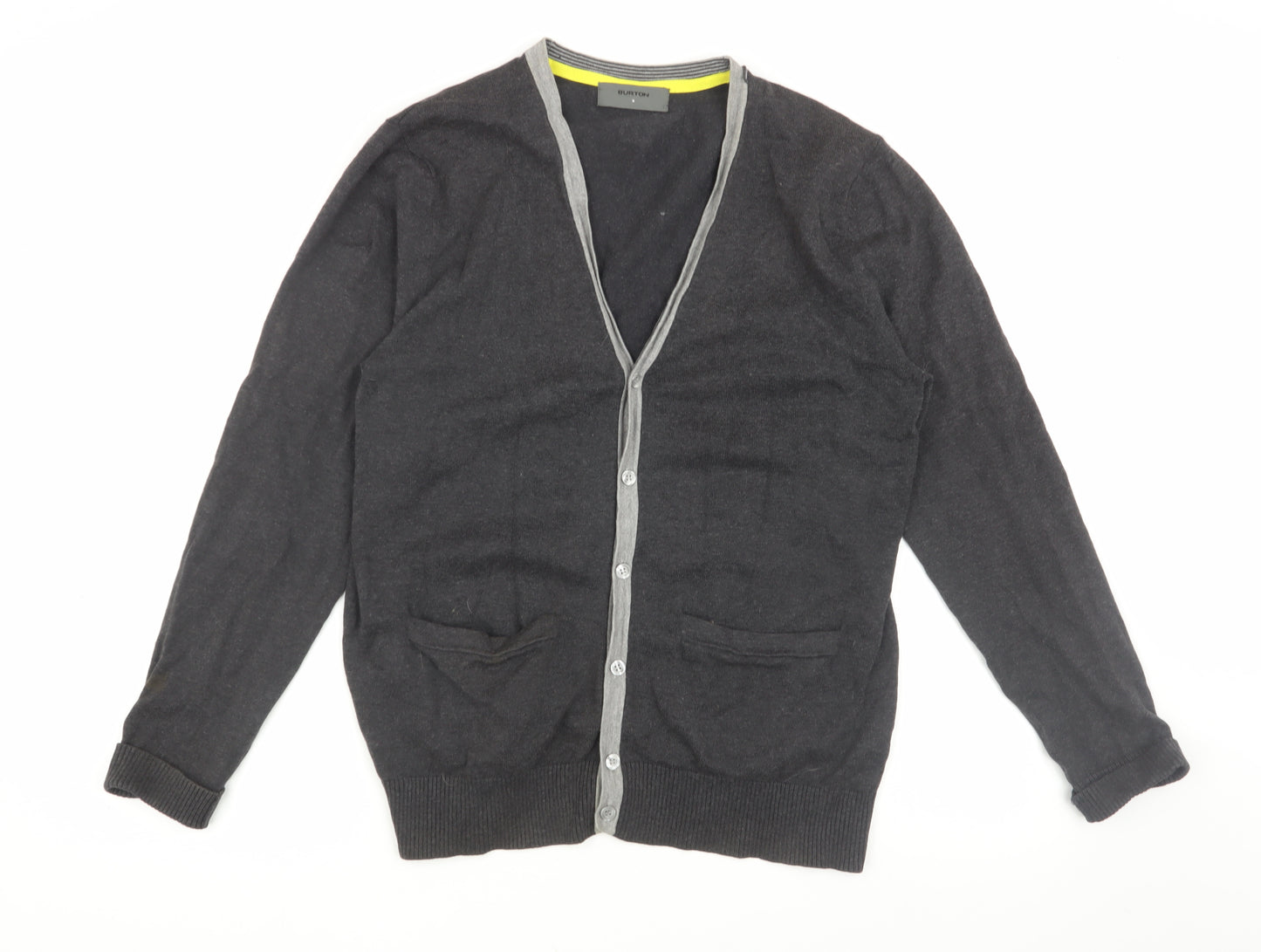 Burton Men’s Black Cardigan, M, Cotton Blend