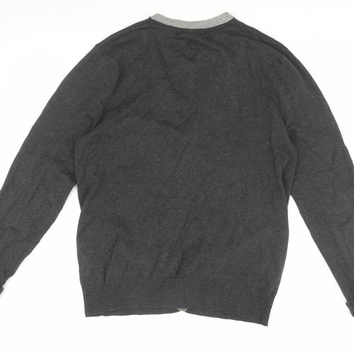 Burton Men’s Black Cardigan, M, Cotton Blend