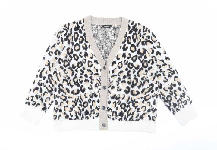Kaleidoscope Women's Multicoloured Leopard Cardigan Size 16
