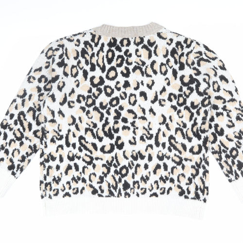 Kaleidoscope Women's Multicoloured Leopard Cardigan Size 16