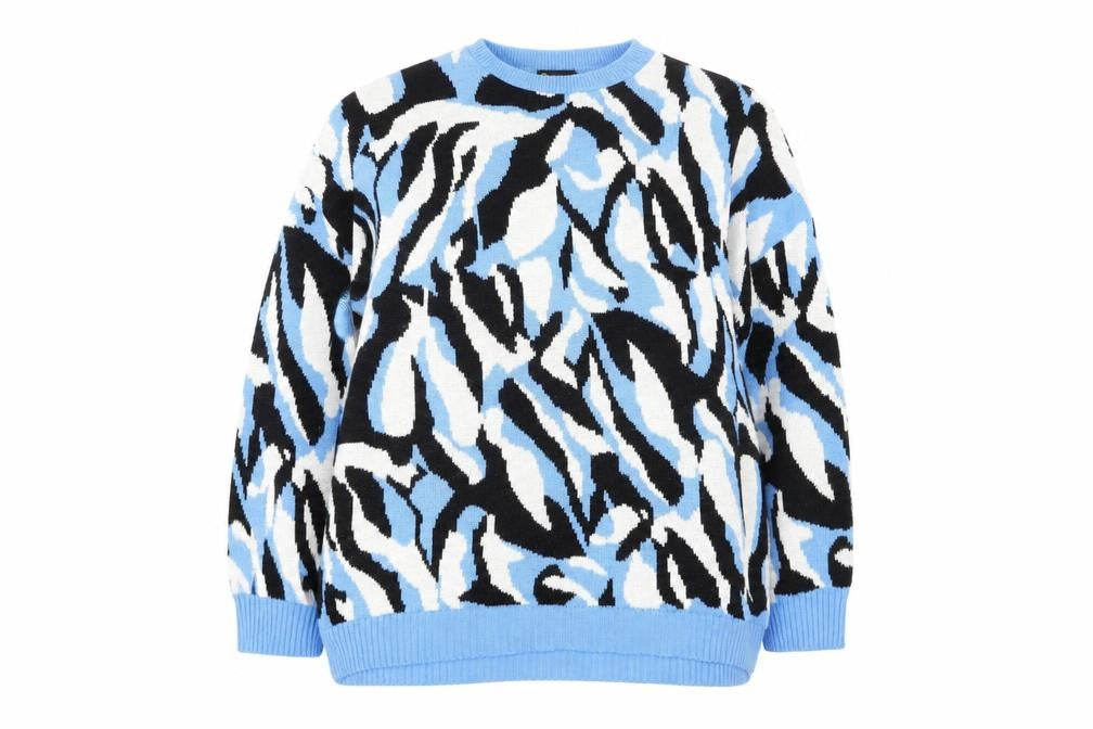 Front view of I Saw It First Women’s Multicoloured Animal Pullover L