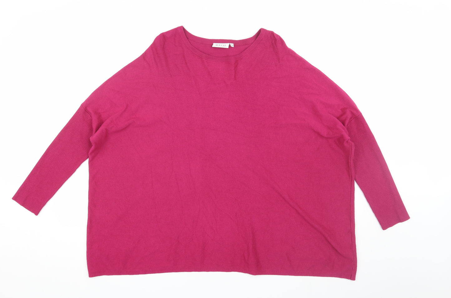 Masai Women's Pink Pullover Jumper, Size S, Crew Neck