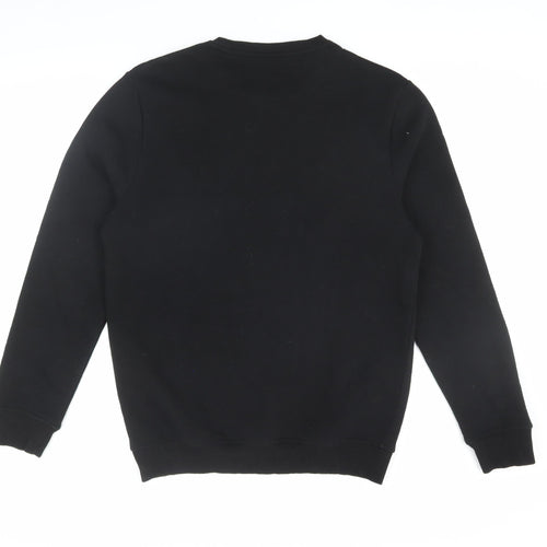 IWOOT Men's Black Christmas Graphic Print Sweatshirt M