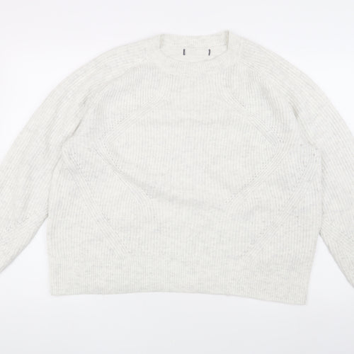 Marks and Spencer Women's Ivory Cable Knit Jumper L