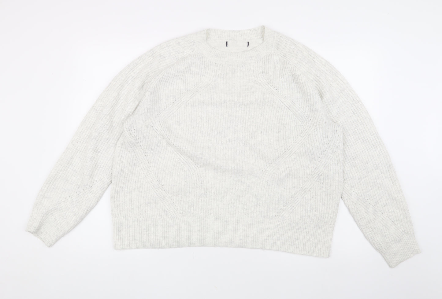 Marks and Spencer Women's Ivory Cable Knit Jumper L