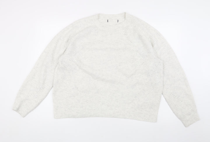 Marks and Spencer Women's Ivory Cable Knit Jumper L
