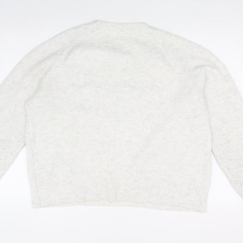 Marks and Spencer Women's Ivory Cable Knit Jumper L