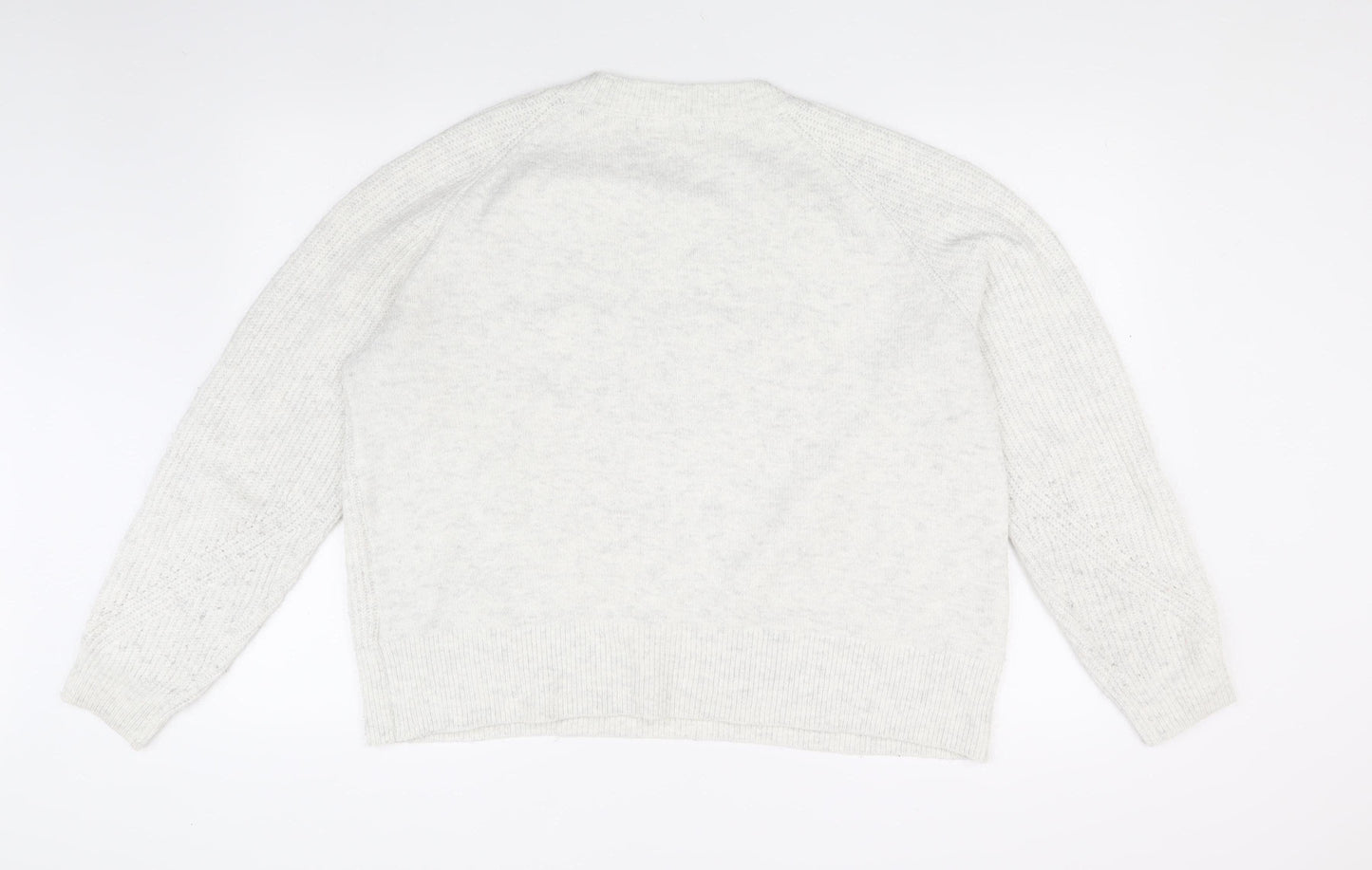 Marks and Spencer Women's Ivory Cable Knit Jumper L