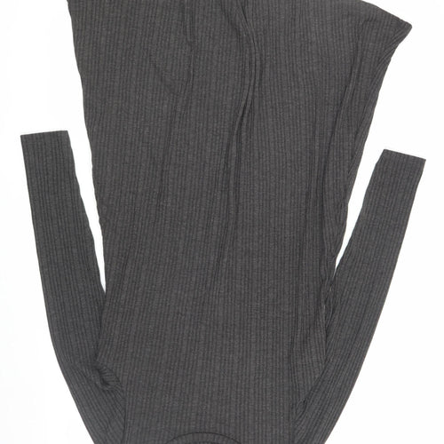 Marks and Spencer Grey Shift Dress, Size 12, Long Sleeve
