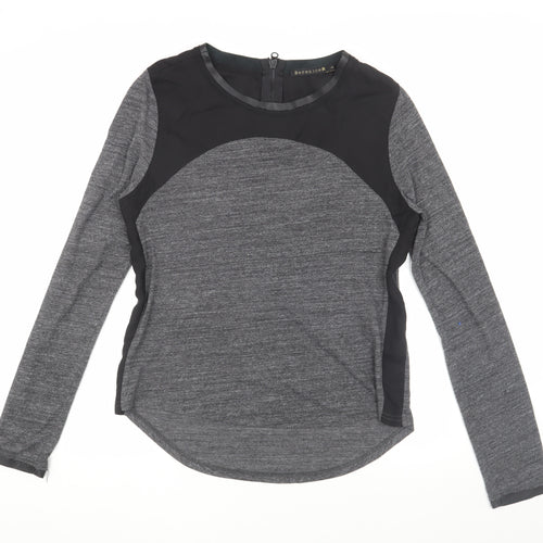Berenice Women's Grey Long Sleeve Crew Neck T-Shirt