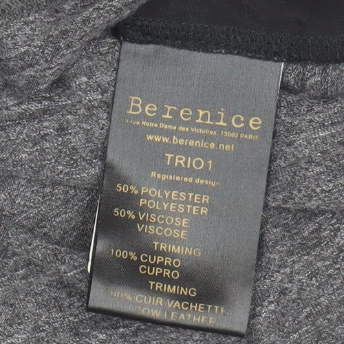 Berenice Women's Grey Long Sleeve Crew Neck T-Shirt