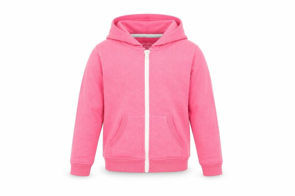 LOVE Girls Pink Full Zip Hoodie 11-12 Years Casual Wear
