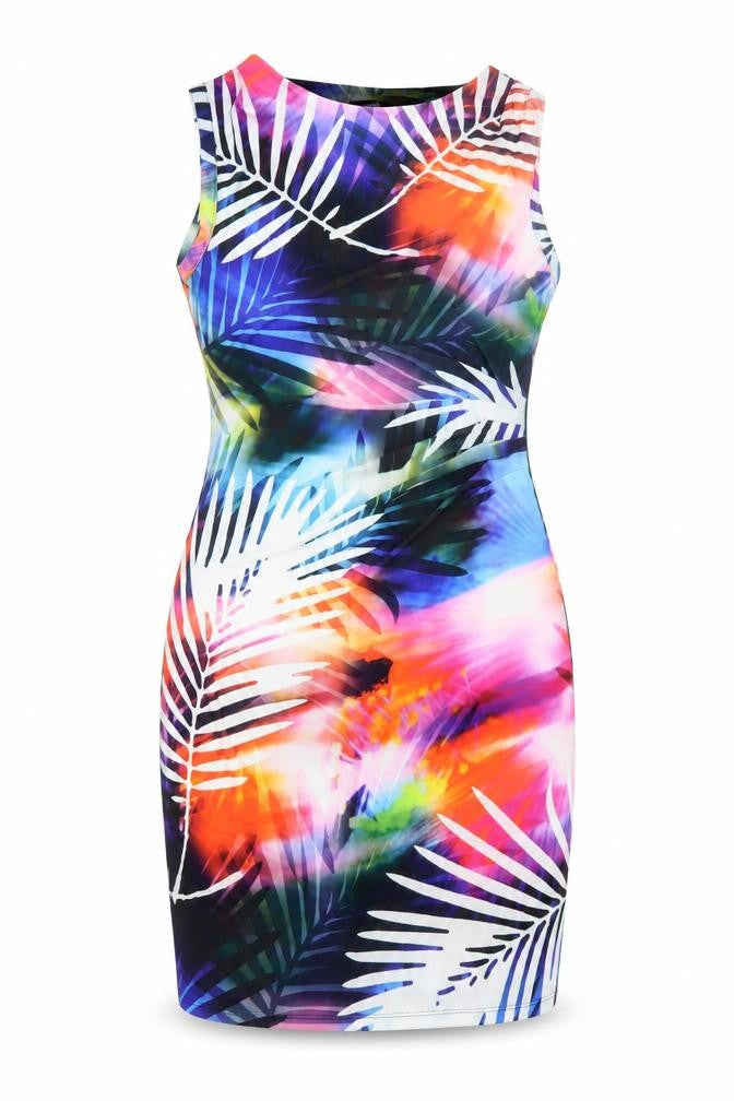 Front view of Wallis Women's Multicoloured, size 10, Sheath Dress
