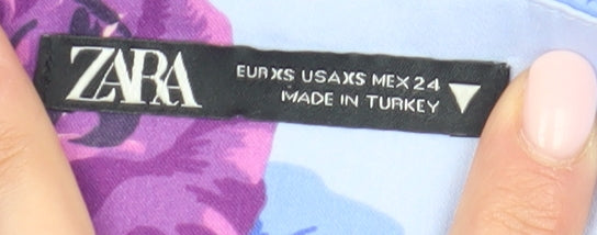 Zara Women's Multicoloured A-Line Dress XS