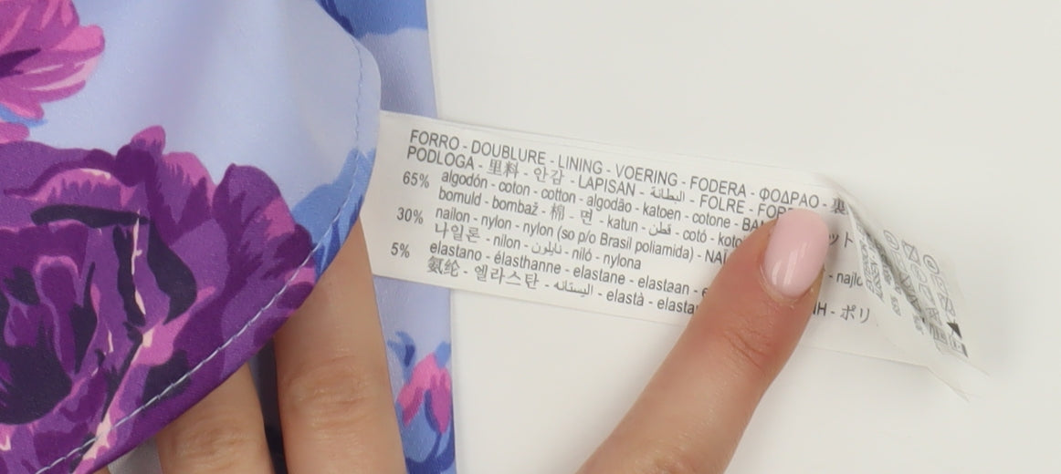 Zara Women's Multicoloured A-Line Dress XS