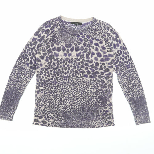 Next Women’s Purple Animal Print Blouse Size 10