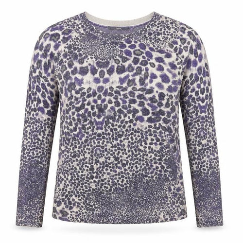Next Women’s Purple Animal Print Blouse Size 10
