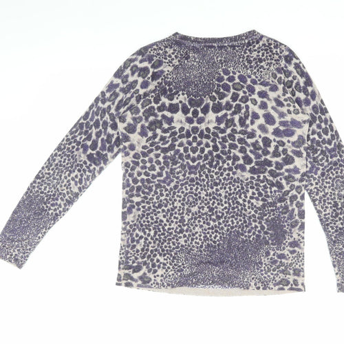 Next Women’s Purple Animal Print Blouse Size 10
