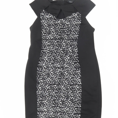 Klass Women's Black Sheath Dress Size 14, Party Chic