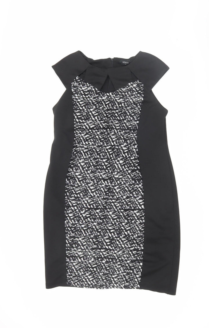 Klass Women's Black Sheath Dress Size 14, Party Chic