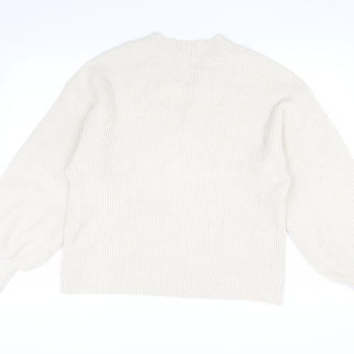 ASOS DESIGN Women’s Ivory V-Neck Pullover Jumper Size 8