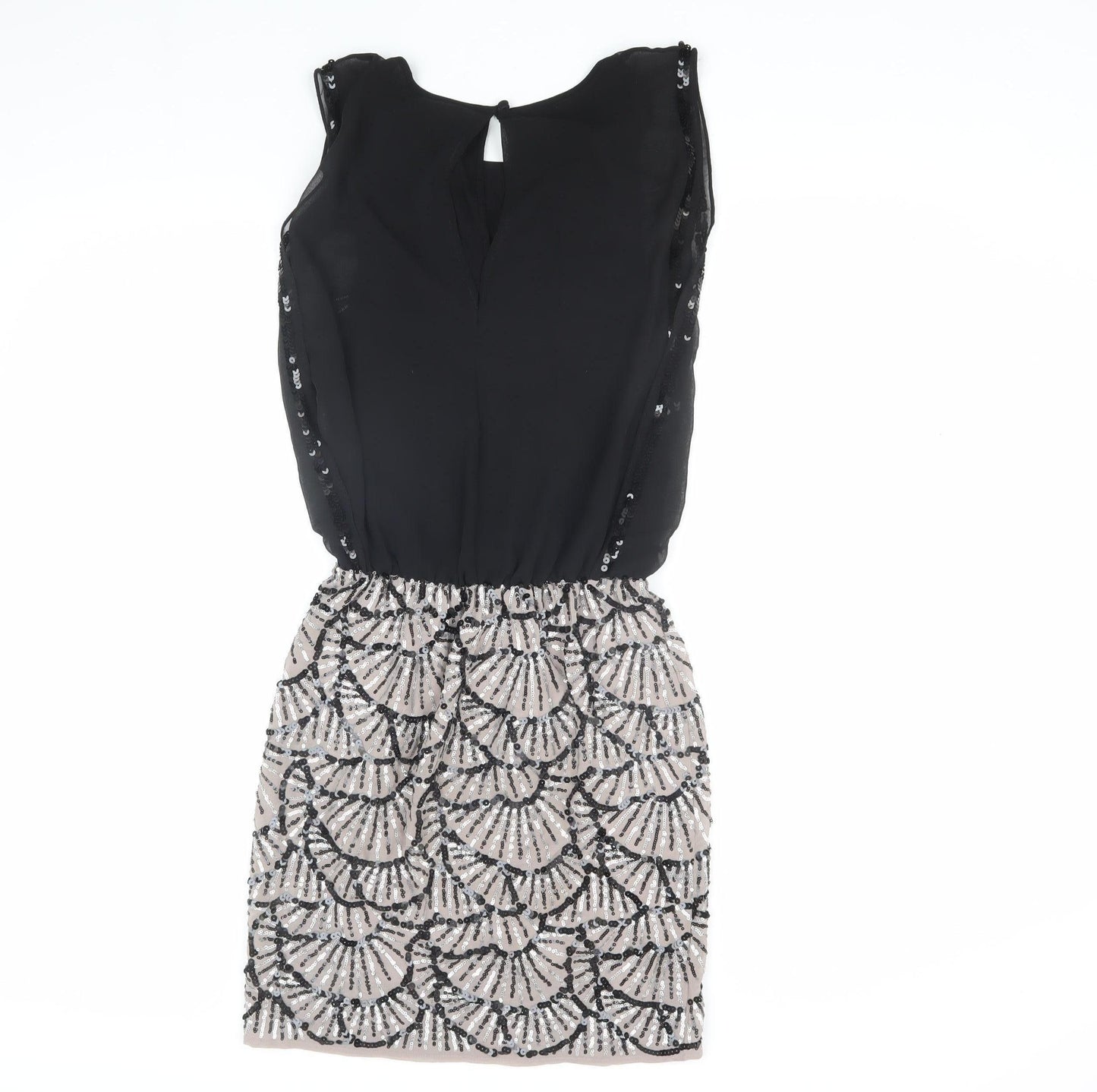 Spotlight by Warehouse Black Sequin Women's Dress Size 6