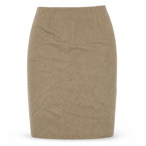 Annette Görtz Women's Beige Wool Pencil Skirt, Size 10
