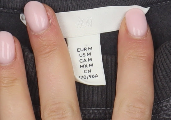 H&M Women's Black M Paris Sweatshirt