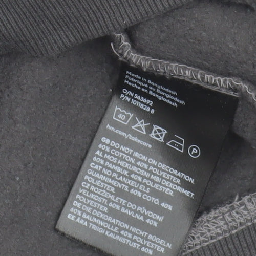 H&M Women's Black M Paris Sweatshirt