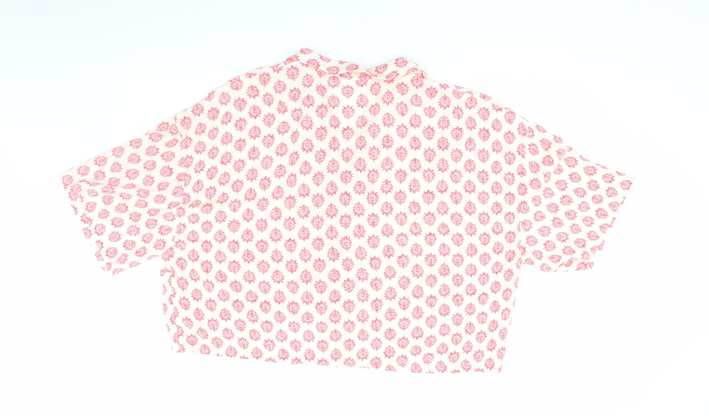 Zara Women's Multicoloured Floral Cropped Blouse - S