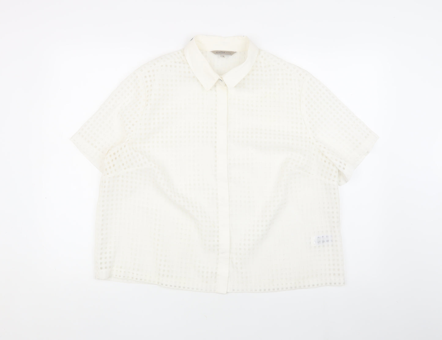 Marks and Spencer Women's Ivory Collared Button-Up Shirt