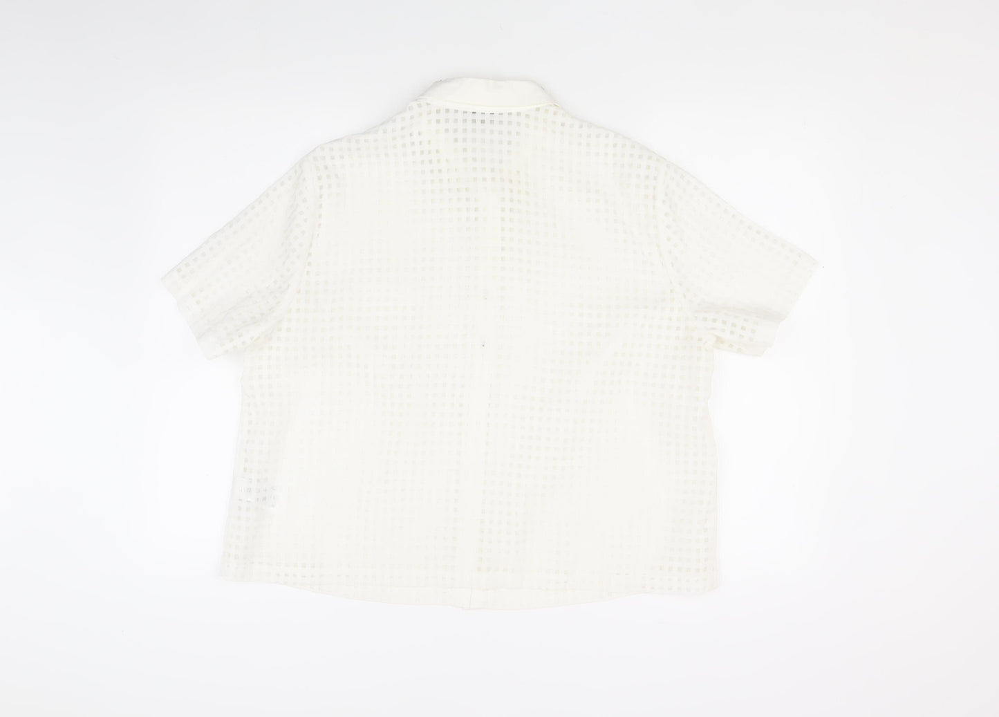Marks and Spencer Women's Ivory Collared Button-Up Shirt