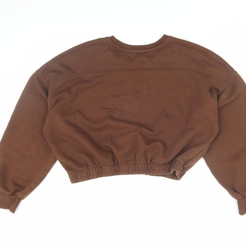 Lefties Women's Brown Pullover Sweatshirt Medium